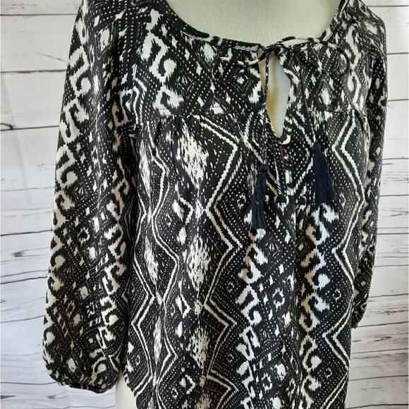 American Eagle Boho Flowy Tunic  Blouse - Picture 2 of 8